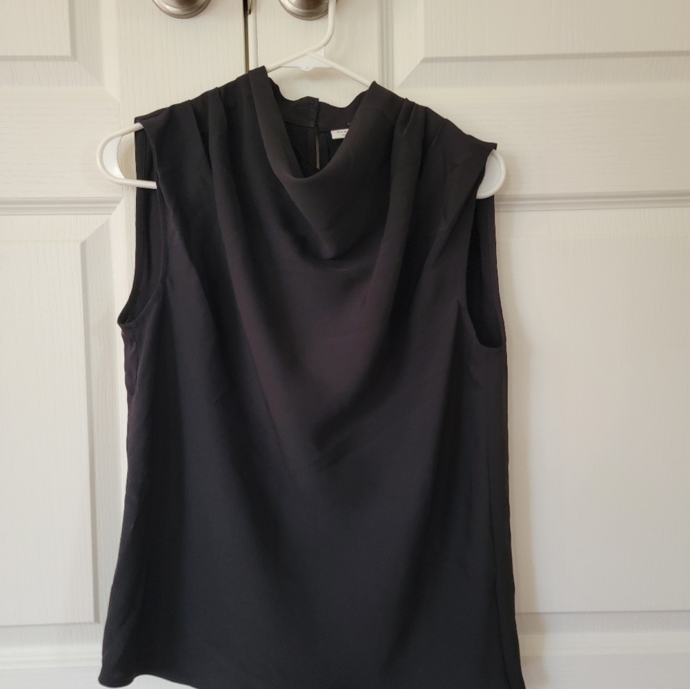 Aritzia Carter Cowl Neck Blouse Size XS, black